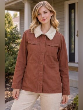 Hang Ten Ladies Utility Jacket  Copper Size Large